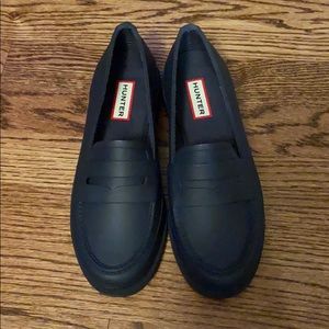 NEW Hunter | Navy Refined Penny Loafers Sz 6